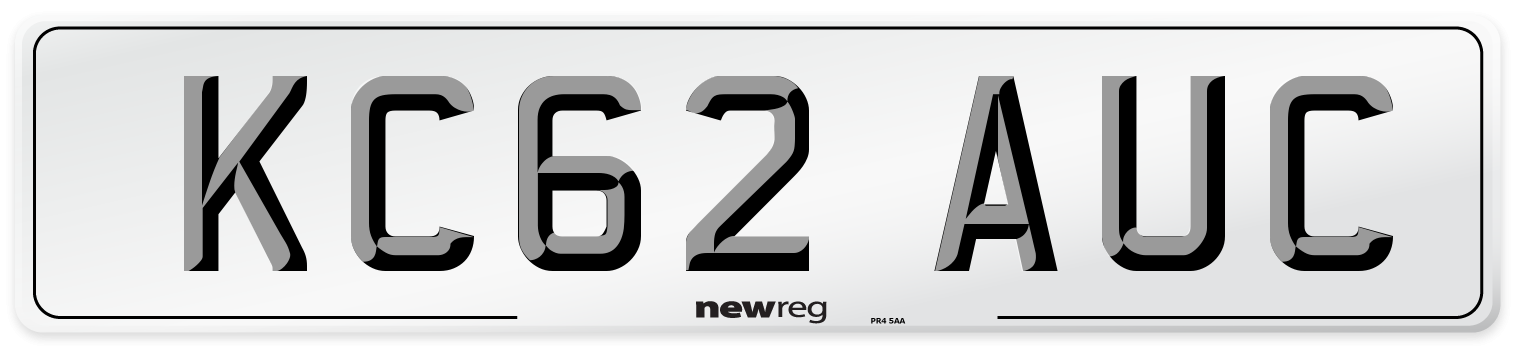 KC62 AUC Number Plate from New Reg